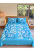 Hand Painted Rayon Bedsheet Set King Size Hand Painted Rayon Bedsheet Set King Size